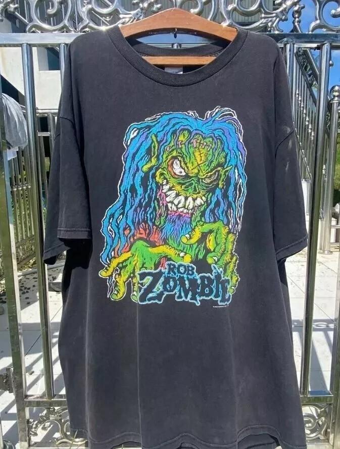 Rob Zombie Black Short Sleeve Cotton Tshirt For Men Women S5XL Unisex T-Shirt