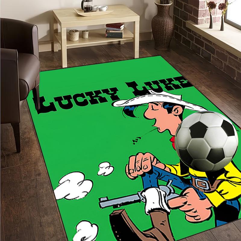 Luke Wild West Rug Office Carpet Non-Slip Mat, Chair Rug Floor Covering for Gaming, Bedroom, Living Room , Home Decor Christmas Gift