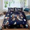 Dream Catcher Duvet Cover Set Kids Bohemian Mandala Bedding Set King Size Tie Dye Purple Boho Floral Gypsy 2/3pcs Quilt Cover