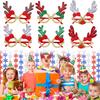 Christmas Glasses Frame Kids Christmas Gift Glitter Elk Santa Snowman Glasses Eyeglasses New Year Xmas Party Decor