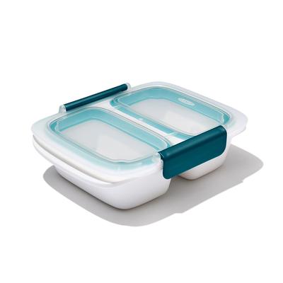 Контейнер для хранения ланч-боксов OXO Prep Go, разделитель, встроенный, подходит для использования в микроволновой печи, 0,4 л