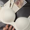 Бюстгальтер пуш-ап Простой бесшовный бюстгальтер для женщин Плоская грудь Показать больше Без стальных косточек Сбор боковой груди Защита от провисания