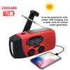 Emergency Hand Crank Radio with LED Flashlight, Portable Weather Radio with USB Charged & Solar