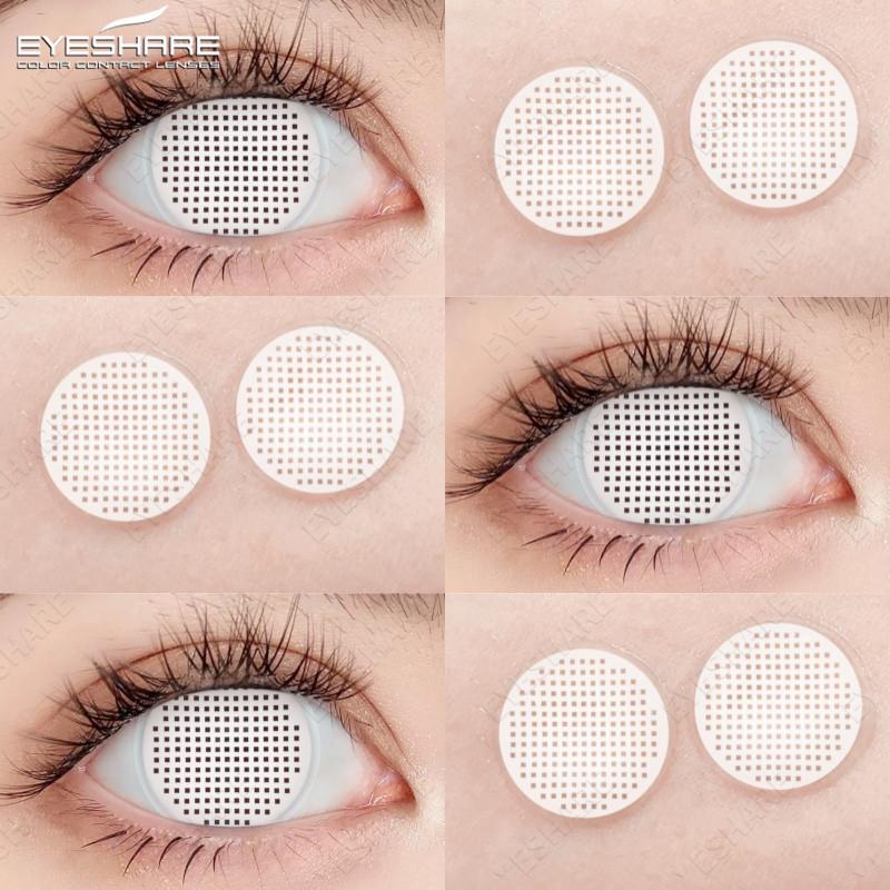 Eyeshare Косплей Цветные контактные линзы для глаз Хэллоуин Сумасшедшие цветные линзы Косметика Красота Ученик Годовое использование