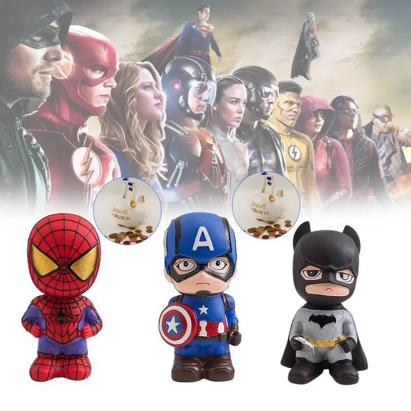 Креативная копилка Человек-паук, красочный мультяшный дизайн Мстителей, для детских подарков