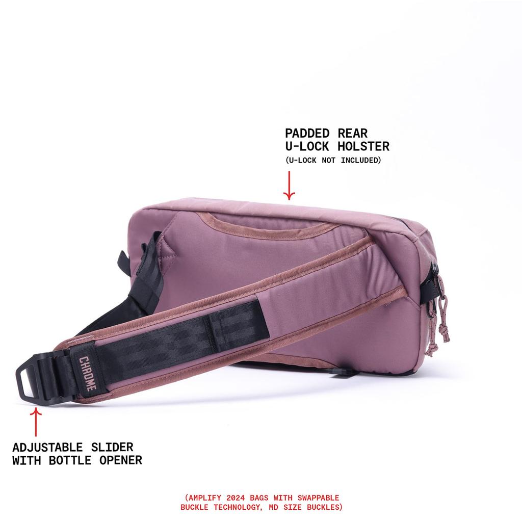 Chrome MINI KADET (current Model) Body Bag, MUVXMAUVE X, Mauve, Purple, Pink, X, Water-repellent