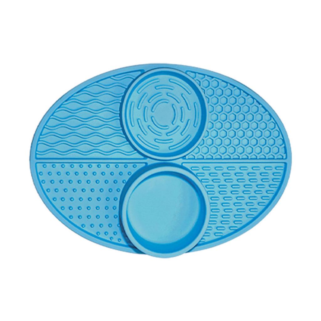 Силиконовая двойная миска для питомца, коврик для вылизывания, нескользящая, для медленного поедания, кормушка для вылизывания, коврик для котов для улучшения пищевых привычек питомца