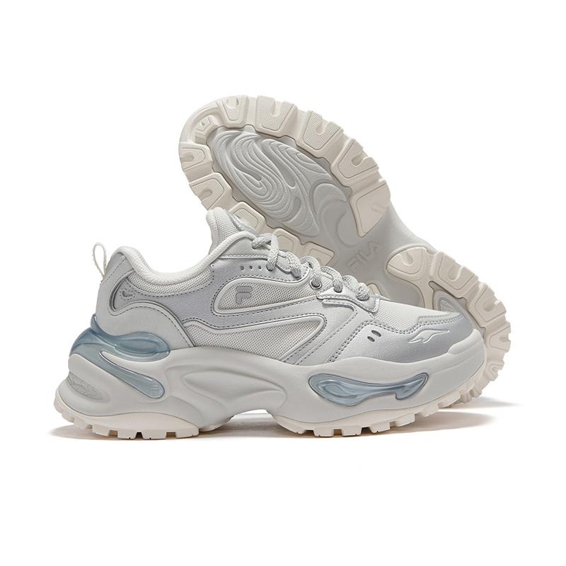 Fila Fusion EVA Мягкие Конфеты Универсальные Модные Удобные Обхватывающие Упругие Износостойкие Низкие Повседневные Кроссовки Женские Серый T12W511002FVS