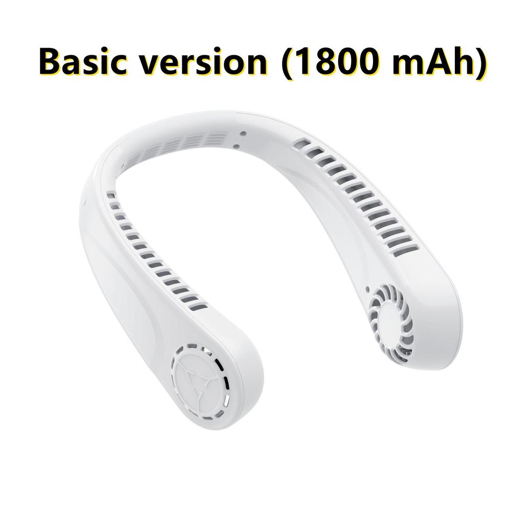 1800/2400 мАч Мини-безлистные вентиляторы с большой шеей Турбина Большой ветер USB-зарядка Складной портативный регулируемый подвесной