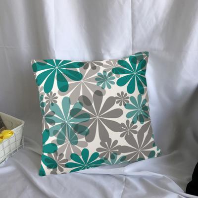 45x45 СМ Современная Квадратная Подушка Shams Цветочный Узор Наволочка Скрытая Застежка-Молния Диван Чехлы Для Домашней Спальни Постельные Принадлежности Украшения