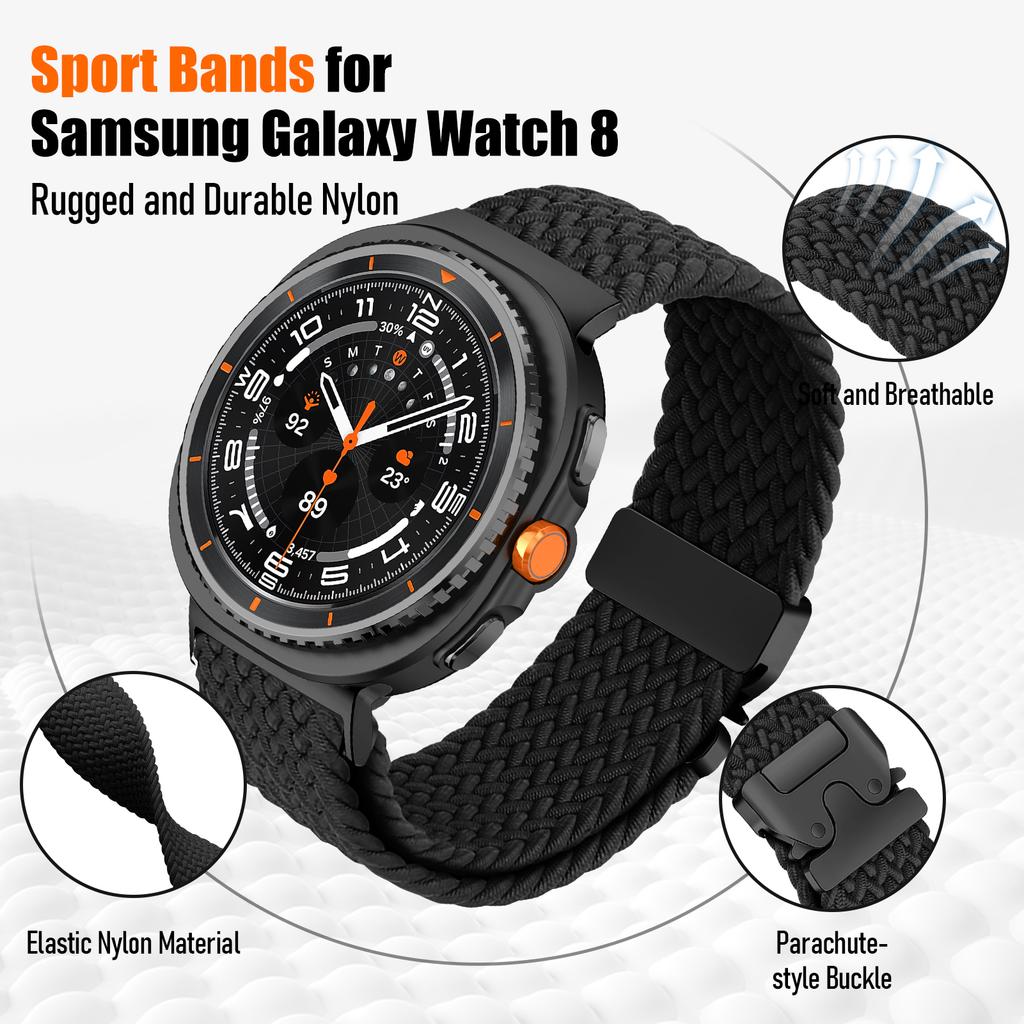 Parachute Braided Band for Samsung Galaxy Watch 9 8 Strap 40mm 44mm Sport Replacement Bracelet Correa Galaxy Watch 8 Classic 46 3