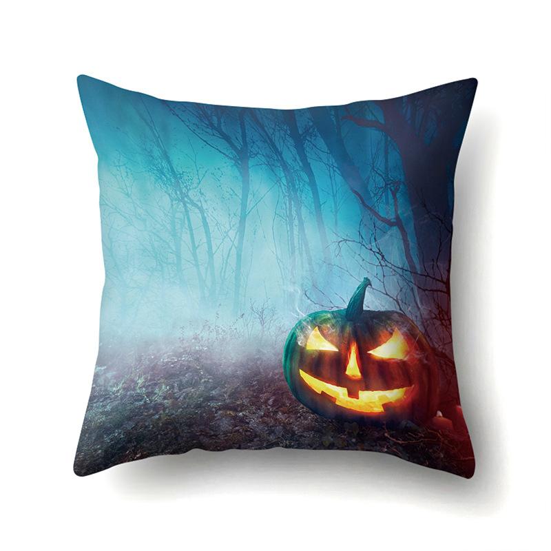 Halloween Pillowcase Car Waist Pillow Pumpkin Sofa Cushion Cover Office Home Living Room Pillowcase