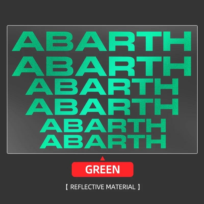 6pcs Car Brake Caliper Stickers Lettering Vehicle Decals Accessories Brake Disc Stickers Personalized Sticker For FIAT Abarth V3