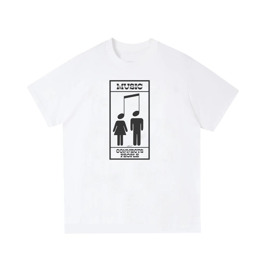 Feex(u) MUSIC Series "MUSIC CONNECTS PEOPLE" Fun Parody T-shirt Top Trend