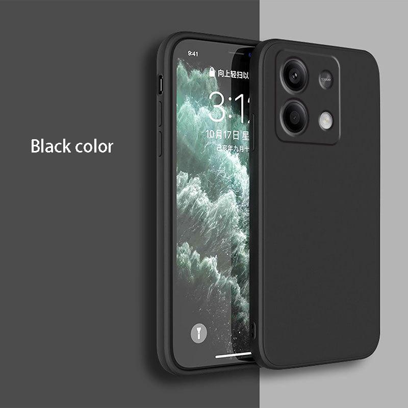 Квадратный чехол из жидкого силикона для телефона Xiaomi Pocophone POCO X6 X5 X7 M6 M7 Pro C61 C55 C65 C75 Матовый силиконовый чехол Fundas