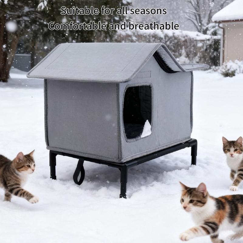Легкая портативная лежанка для кошек, влагостойкая, утепленная лежанка для питомцев, для легкой транспортировки и универсального использования