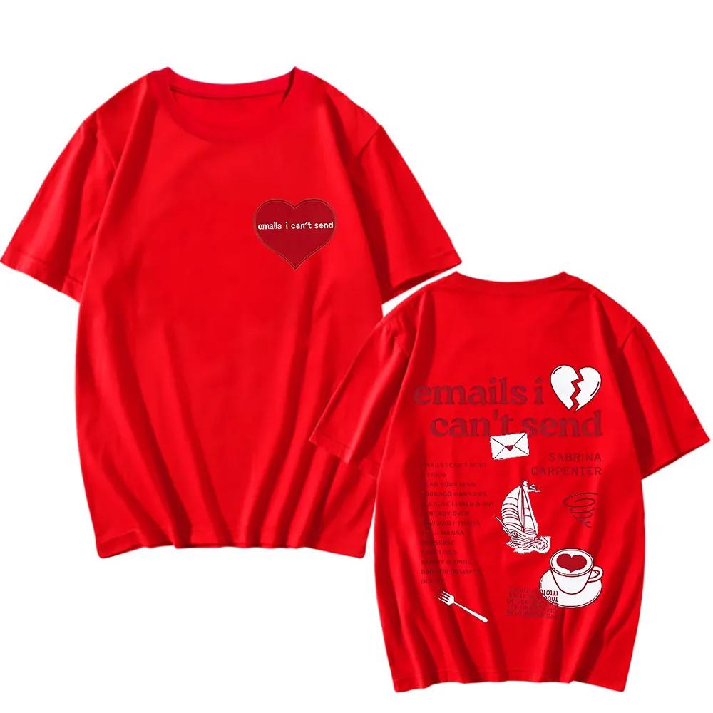 Summer Retro Men's Sabrina Carpenter Printed Round-neck Grunge-style Casual 100% Pure Cotton T-shirt and Fashionable Top