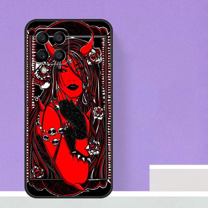 Дьяволица для Samsung Galaxy M13 M33 M53 M12 M32 M52 M14 M34 M54 M20 M51 M21 M30s M31s M15 M55 чехол