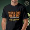 God Created Me With A Smile Moto T-shirt Men's Summer Cotton Fashionable Casual Sports Short Sl