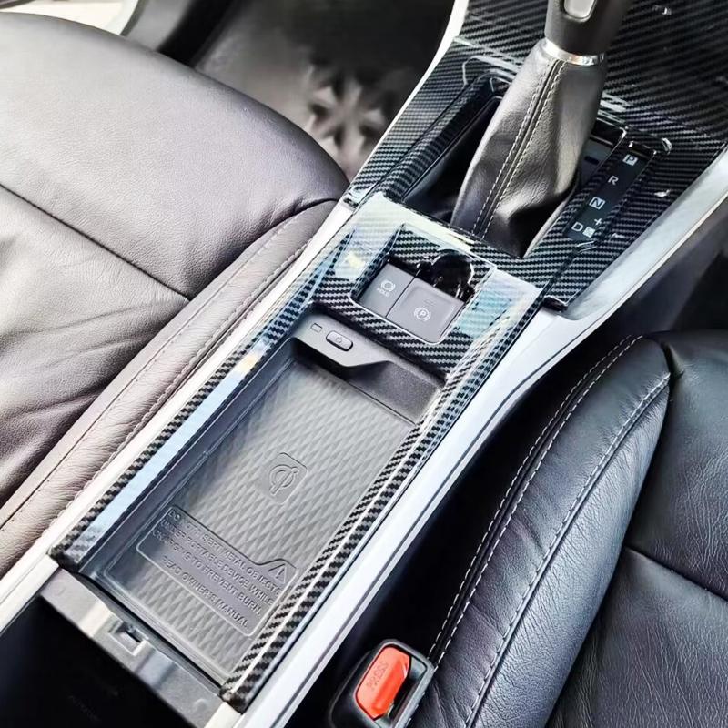 For Toyota VELOZ 2024 ABS Carbon Fiber Interior Accessories Car Center Console Gear Shift Panel Water cup Cover Trim
