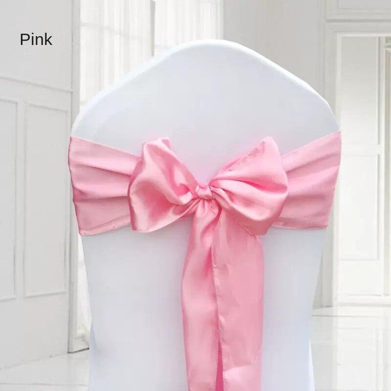 Складной стул, ленты, ленты для стульев из спандекса, атласные пояса для стула, банты для стула, эластичные пояса для стула для свадебных вечеринок, мероприятий, банкетов, отелей, домашнего кухонного стула
