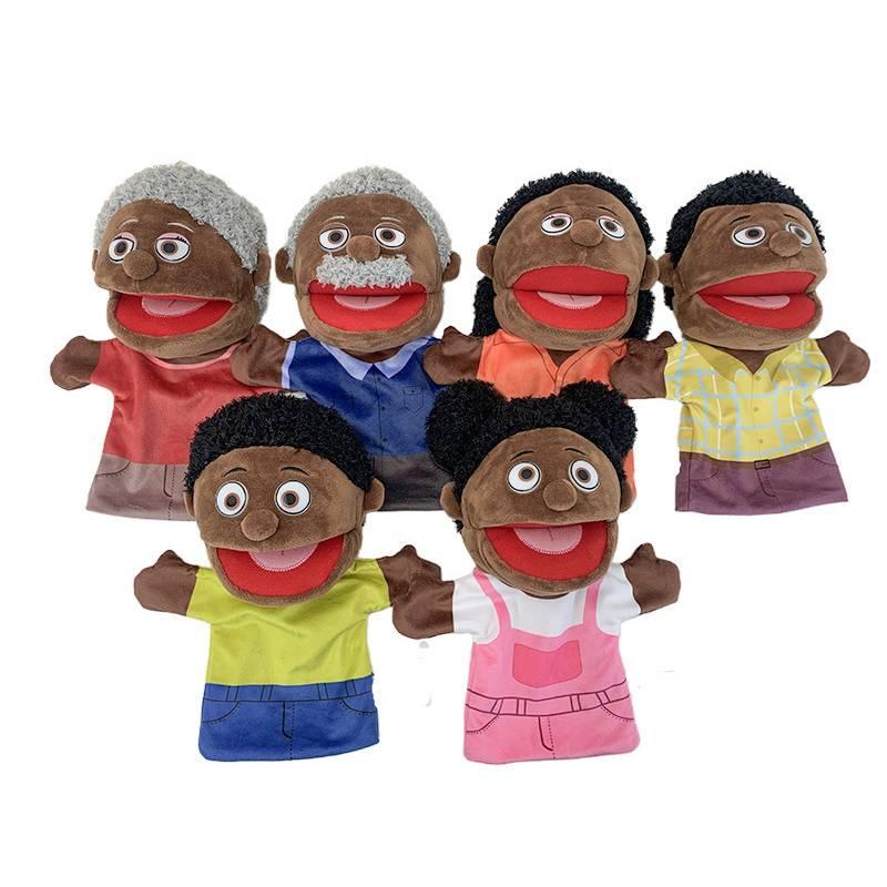 Cartoon Black Half Body Hand Puppet For Interactive Storytelling