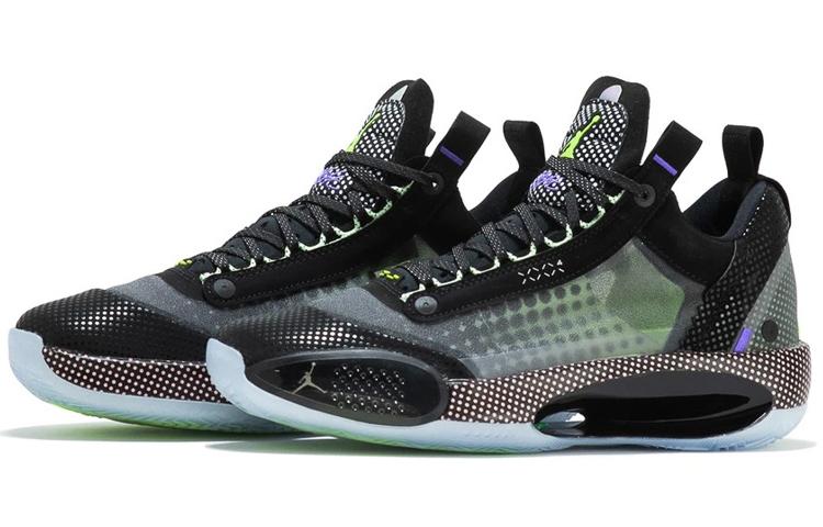 Jordan Xxxiv Low Black Vapor Green Bleached Coral CZ7750-003