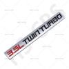 1Pc 3D Metal Twin Turbocharged  Engine Badge 3.5L Twin Turbo Emblem Logo Auto XNSJA6 Rear Trunk Decal Stickers Car Styling Accessories