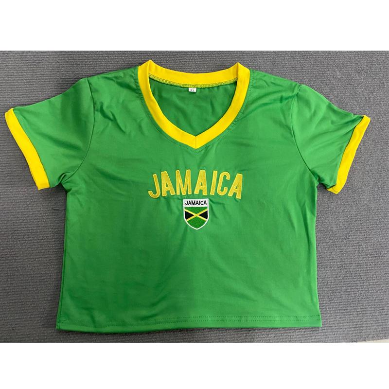 Европейский и американский летний женский повседневный топ с V-образным вырезом, с принтом букв, вышивкой, облегающий, короткий, Y2K