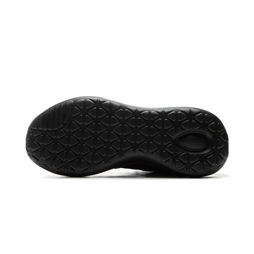 Li Ning Cloud Wave Кружево Амортизация Нескользящие Износостойкие Легкие Низкие Повседневные Туфли Мужские Черные AGLU299-2
