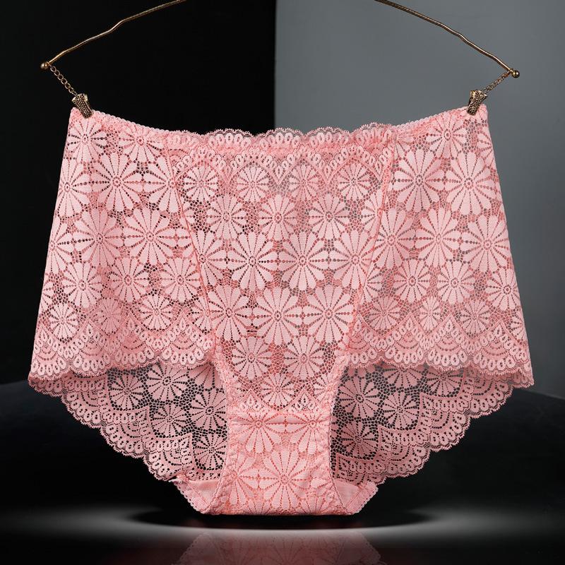 Женские трусики с высокой талией, сексуальное кружевное нижнее белье с вышивкой в виде снежинок, женские бесшовные трусики-лифчики больших размеров