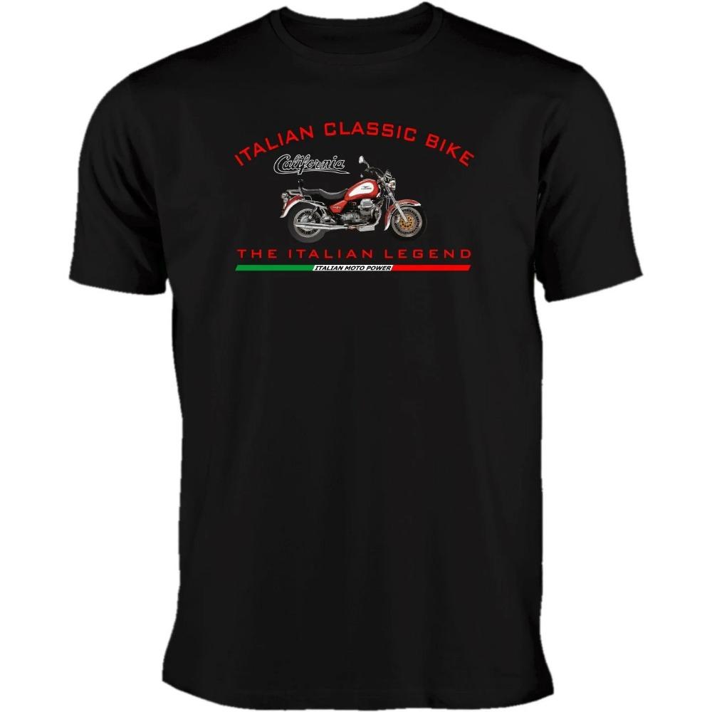 Мужская и женская хлопковая футболка California Moto Guzzi с коротким рукавом, футболка класса люкс, хип-хоп, уличная одежда Y2k, топы, мужская одежда
