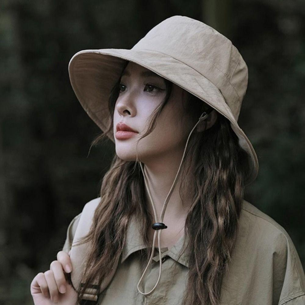 Японская шляпа-панама на шнурке, защита от УФ-лучей, быстросохнущая, широкополая, от солнца, унисекс