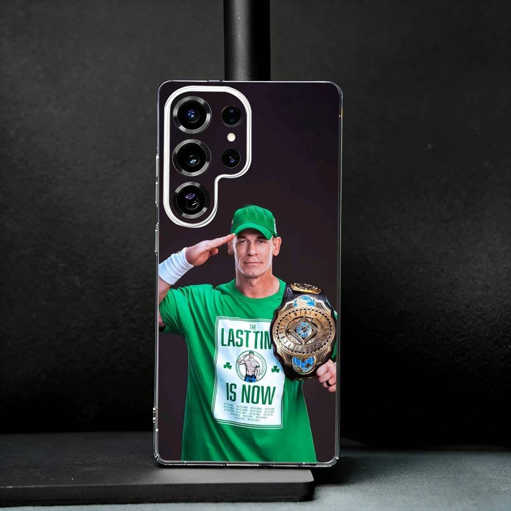 John wrestler C-Cena Phone Case For Samsung S25,S24,S21,S22,S23,S30,Ultra,S20,Plus,Fe,Note,10,9,5G Transparent Cover
