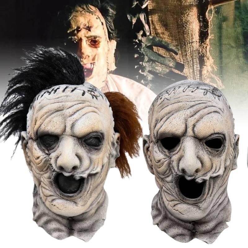Scary Texas Chainsaw Massacre Mask For Halloween Party Latex Costume Accessory
