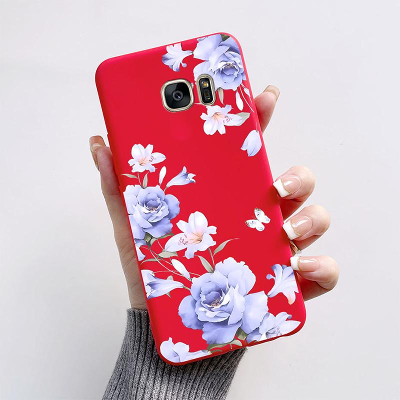 Для Samsung Galaxy S6 S7 S 7 Edge Силиконовый Чехол Милая Бабочка Мягкий ТПУ Задняя Крышка Телефона Для Samsung Galaxy S7 Edge Чехол Бампер