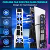 NEW For PS5 Slim Cooling Fan W LED Light Cooling System High Speed 1100RPM USB Cooler Fan For Playstation5 Slim Game Accessories