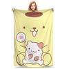 Одеяло-маффин Pompompurin разных размеров, мягкое и легкое, пледы для дивана, кушетки и кровати