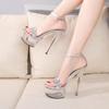 Summer New Waterproof Table Super High Heel Stiletto Wedding Business Shoes Casual Shoes Women's Fashion Catwalk Shoes