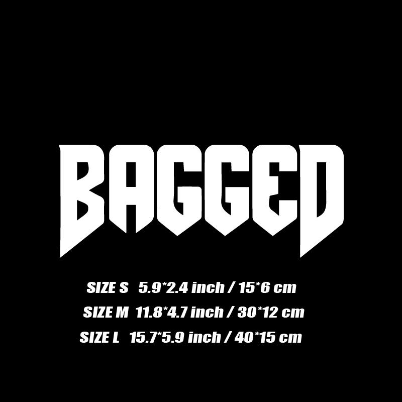 Наклейка "BAGGED", модные наклейки высокого качества для автомобилей, грузовиков, мотоциклов и ноутбуков!Для уникального образа!