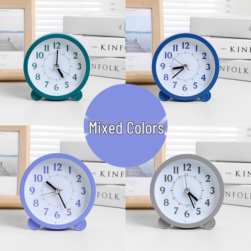 Ретро-будильник с громким звонком и ночником - бесшумные прикроватные часы, креативный подарок для студентов и декор спальни