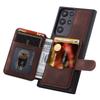 For Samsung Galaxy S23 Ultra Kickstand Leather Coated TPU Phone Case RFID Blocking Wallet Cover