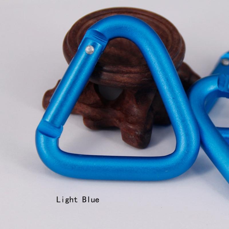 Spring Locking Carabiner Aluminum Alloys Carabiner Keychains Hook Clip Locking Carabiner Hiking Clip with Spring Snap