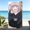 Полотенце N-Nanakusa Nazuna, Микрофибра, Пляжное полотенце, Быстросохнущее, Не прилипает песок, Сверхтонкое волокно, Супермягкое.