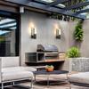 Modern Outdoor Waterproof LED Wall Lamp - Aluminum Heat Dissipation Decorative Light for Courtyard, Balcony, and Doorway