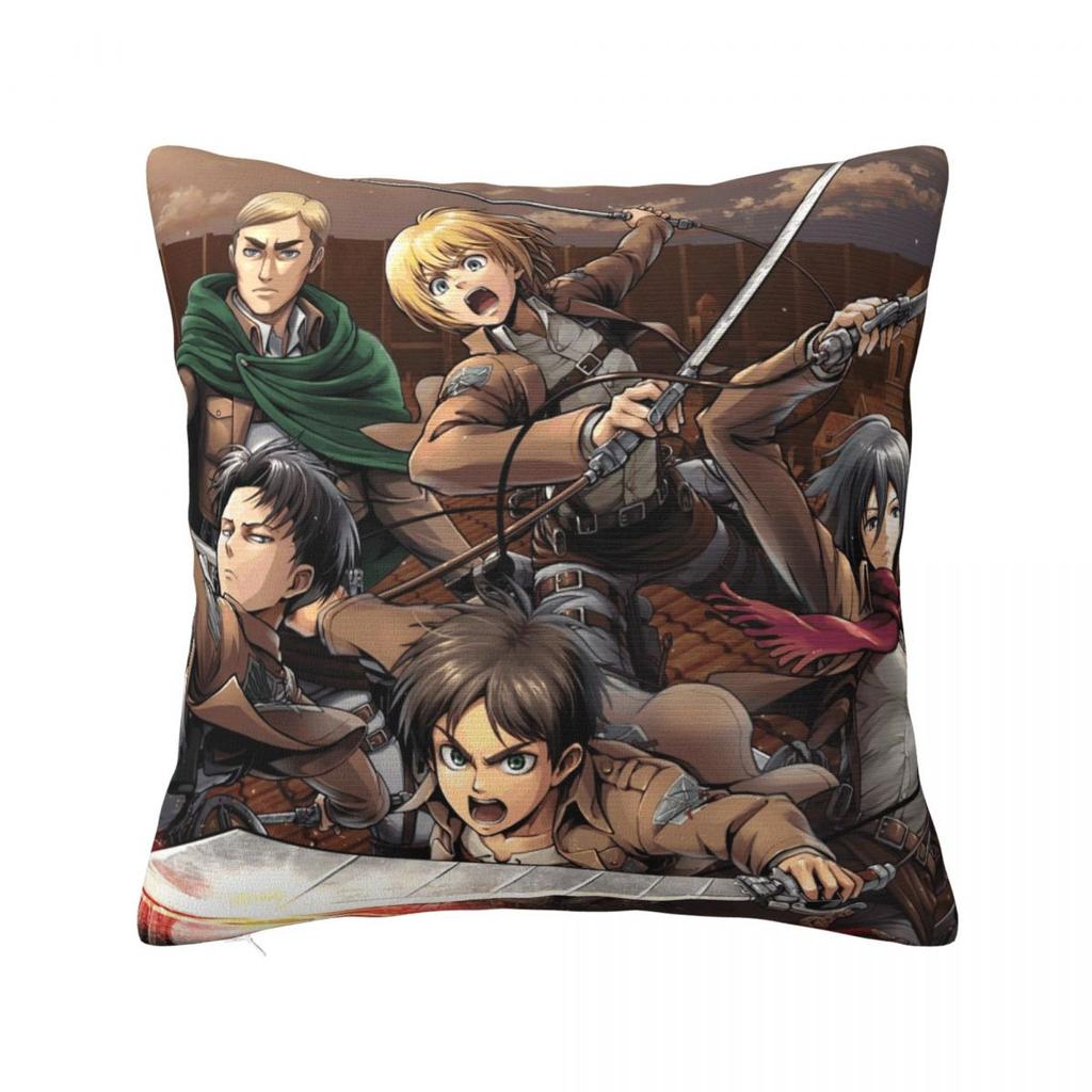 Captain Levi Best Anime Pillow Cases Shingeki no Kyojin Attack on Titan Cushion Covers Throw Pillow Case Cover for Home x