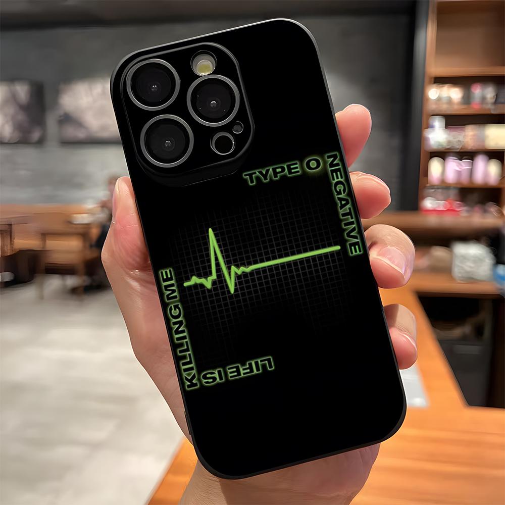 Чехол для телефона Rock Band Type O Negative для IPhone 17 Pro Max 15 Pro 16 14 Plus 12 13 Mini 11 Pro Ударопрочный Мягкий Чехол