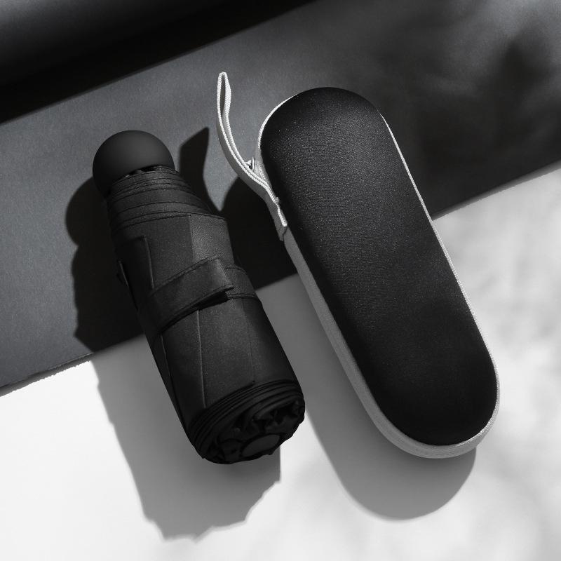 Mini Foldable Umbrella UV Protection Mini Sun Umbrella Dual Use Portable Box To Store Sunshade Umbrella Mini Umbrella Zwq