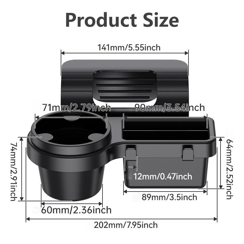 Автомобильный многофункциональный ящик для хранения мобильного телефона, Хранение ключей от машины, Разные предметы со стороны окна, Подстаканник, Полка для хранения на окне