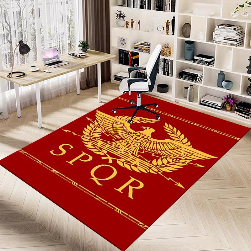 1 шт. Ковер с орлом SPQR, Коврик для офиса, Коврик для улицы, Декор для дома, Ковер-зона, Фестиваль